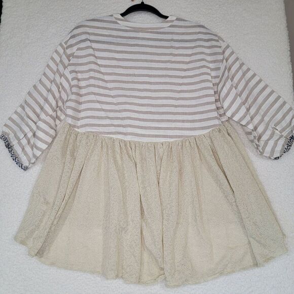 Hyku Top Blouse Womens Small Tiered Boho Bell Sleeve Babydoll Flowy Oversized - Picture 10 of 14